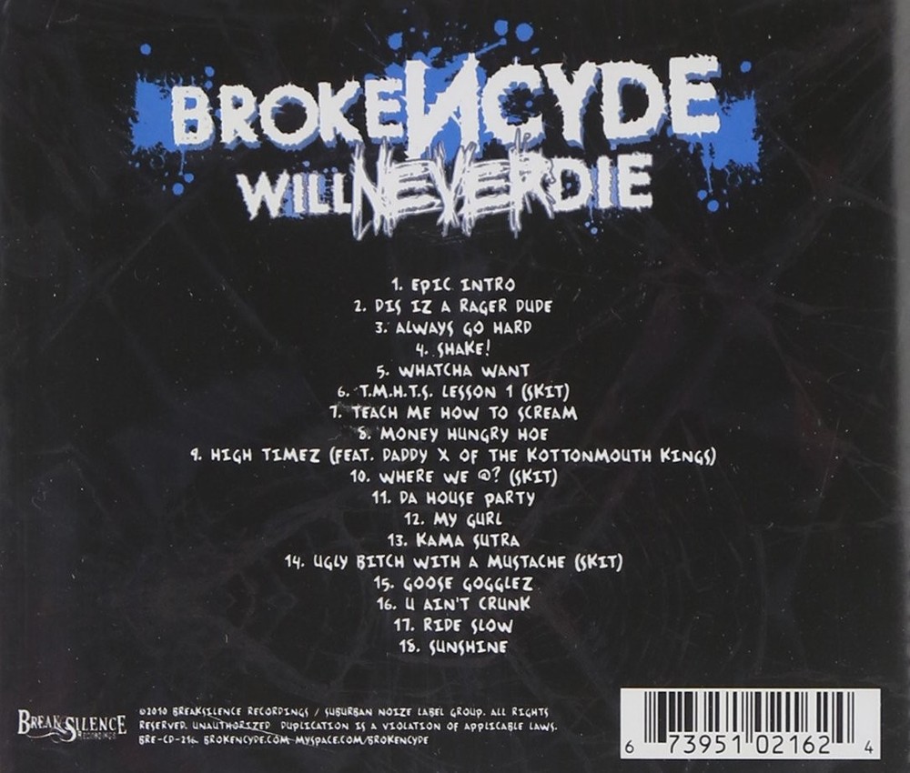 Brokencyde Will Never Die (CD)