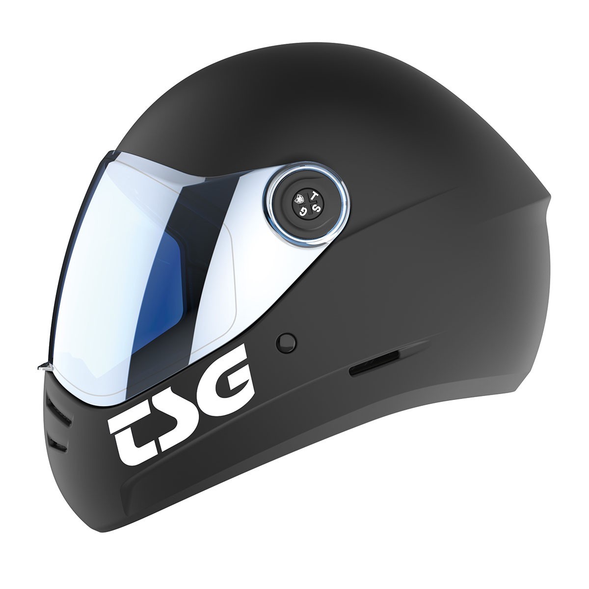 TSG Pass 2.0 Full Face Helmet , Downhill Skateboarding, M (56-58 cm), Black