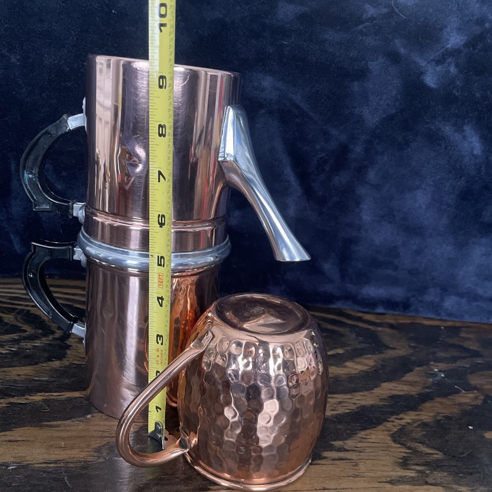 Cpper Coffee Percolator Maker With Bonus Copper Mug
