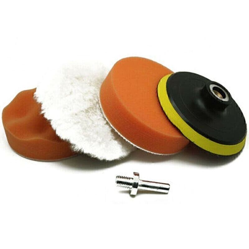 Sponge Buffing Pads w/ M10 Thread Drill Adapter for Car Buffer Polisher Sanding