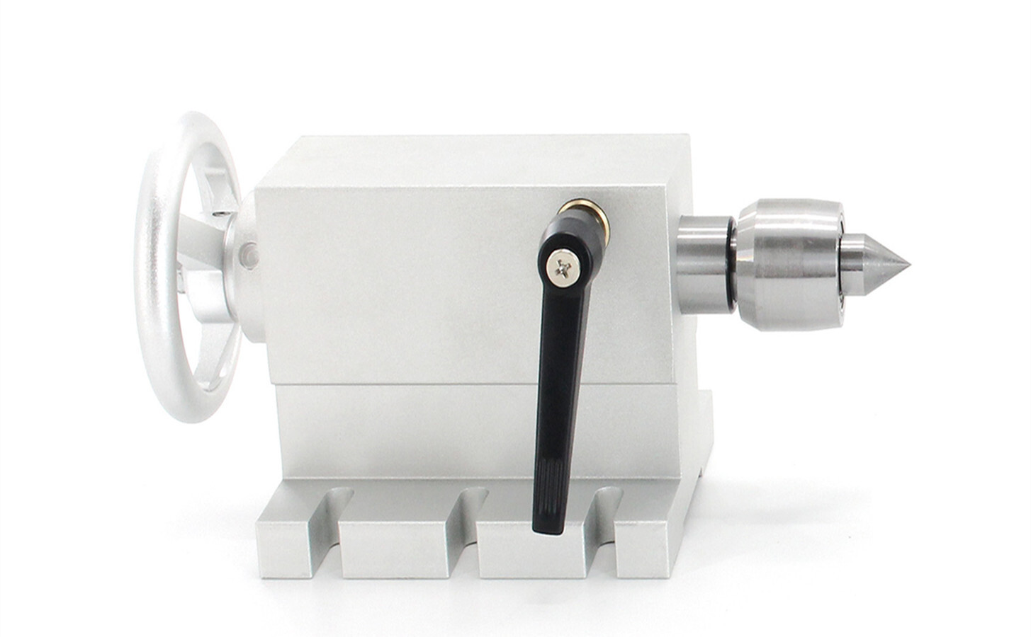 K12-100mm CNC A 4th Axis 4 Jaw Chuck Rotation A-axis (Ratio 6:1) + Tailstock「US」