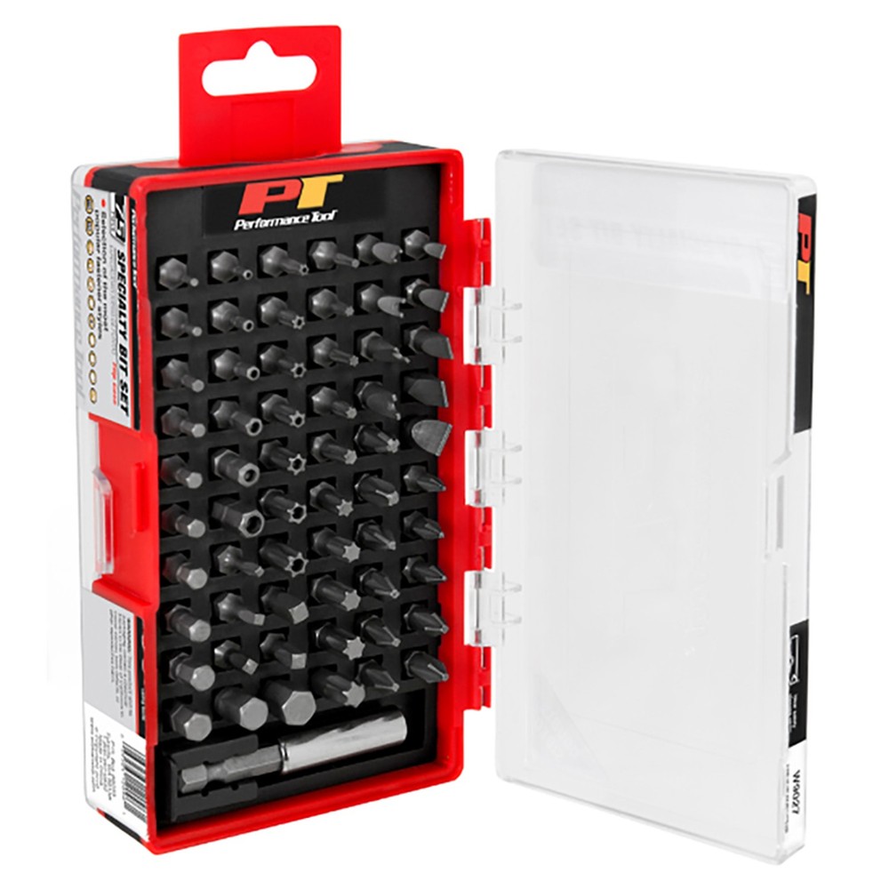 Performance Tool W9027 Specialty Bit Driver Set with Compact Storage Case