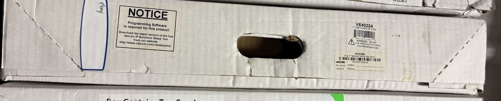 Valcom VE 4022A 2X2 IP talkback ceiling speaker lay in