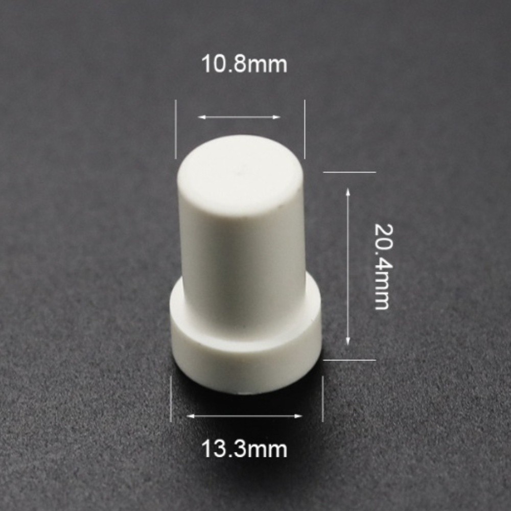 White Billiard Cue Ferrule Unthreaded 13 3mm ABS Plastic Suitable for Pool Cue