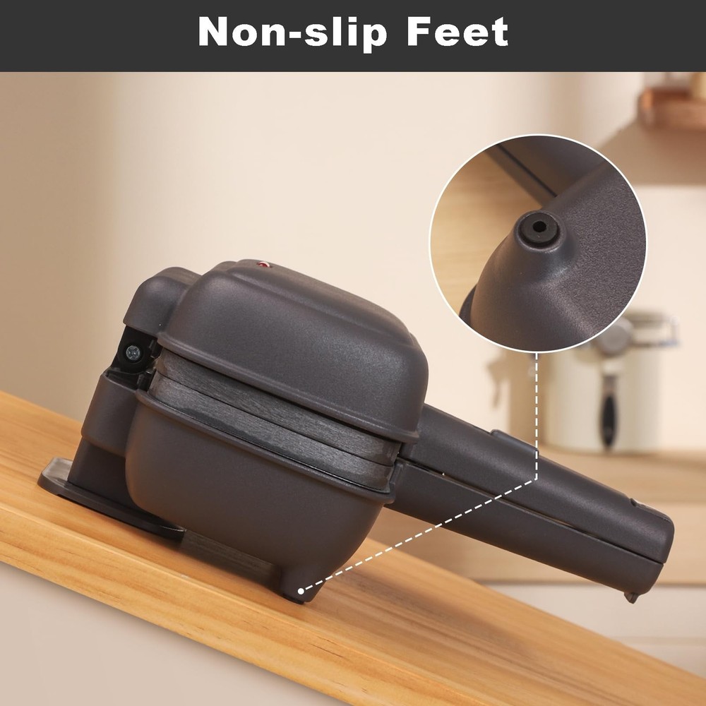 Mini Sandwich Maker with Removable Plates: Portable Grilled Cheese Maker, Ele...