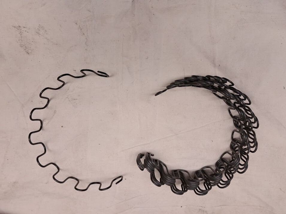 10 each 8 ga Upholstery Zig Zag Springs 15in long