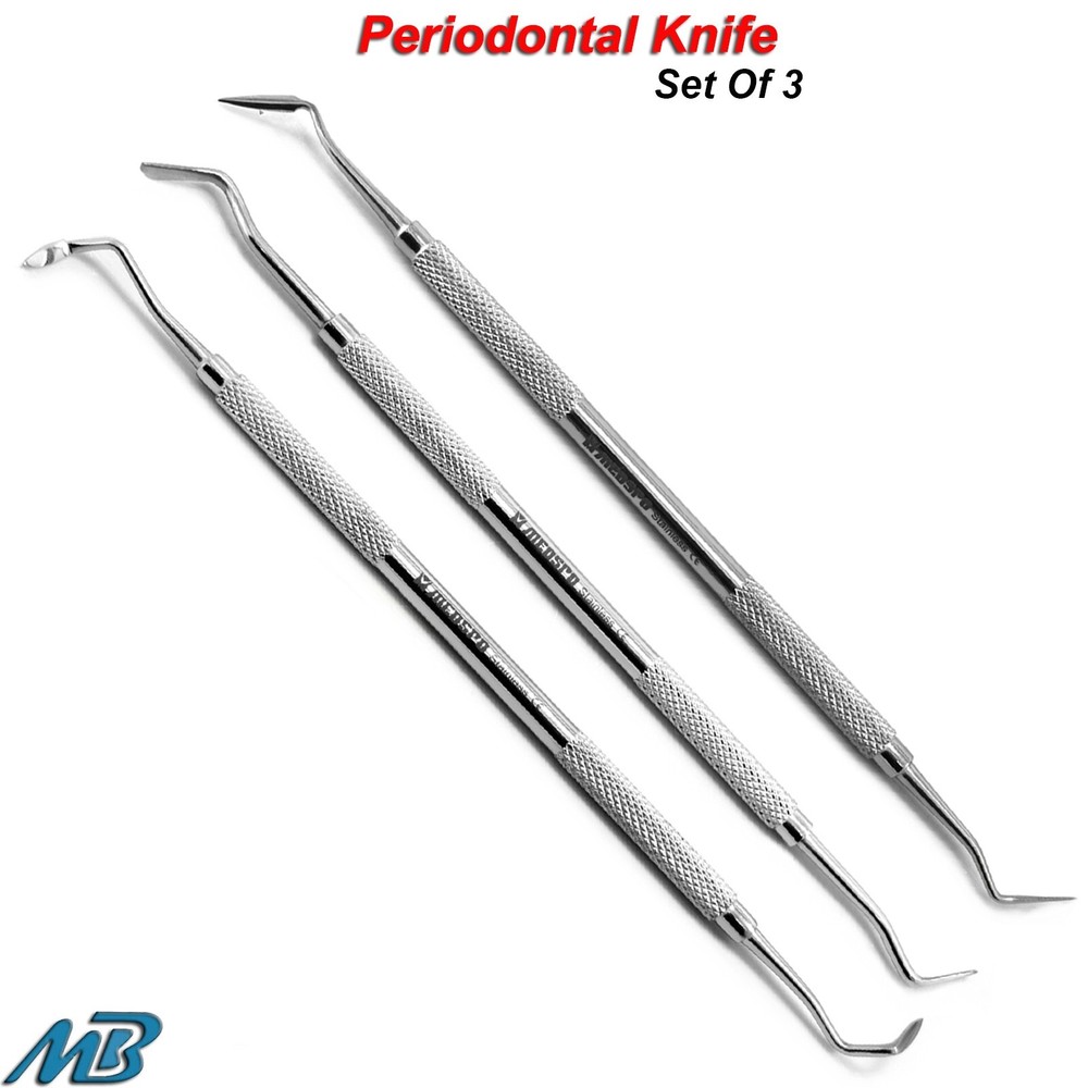 Micro Dissecting Spring Scissors Gingivectomy knives Surgical Needle Forceps kit