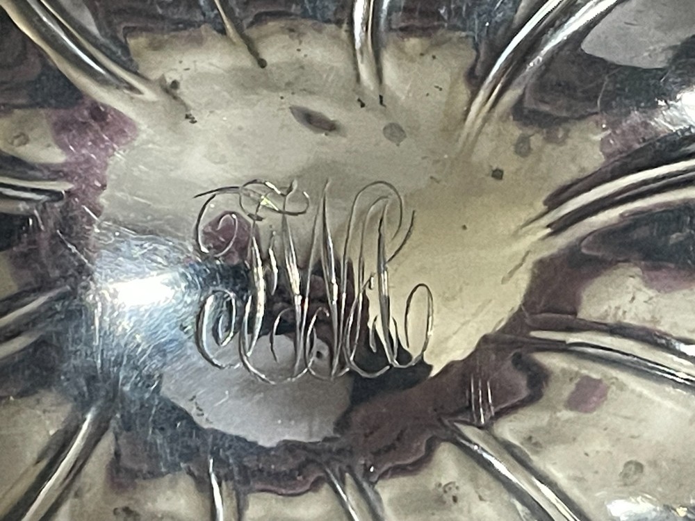 WHITING STERLING SILVER Bowl #6201 Monogramed 92 g