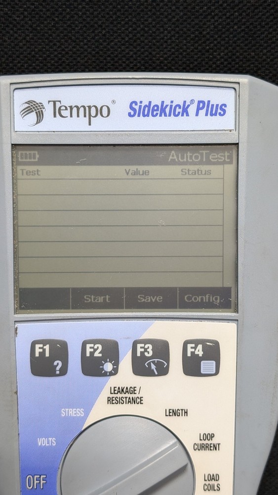TEMPO GREENLEE SIDEKICK PLUS TWISTED PAIR CABLE MULTI TESTER see description!