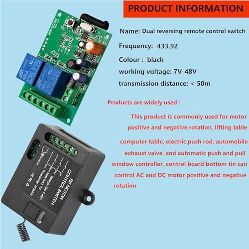 Forward Reverse Remote Switch,Linear Actuator 12V Remote Control 7V-48V DC