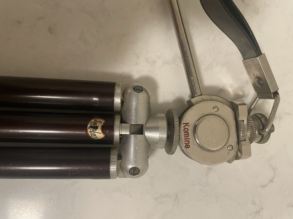 VINTAGE Komine Camera Tripod With Extendable Legs