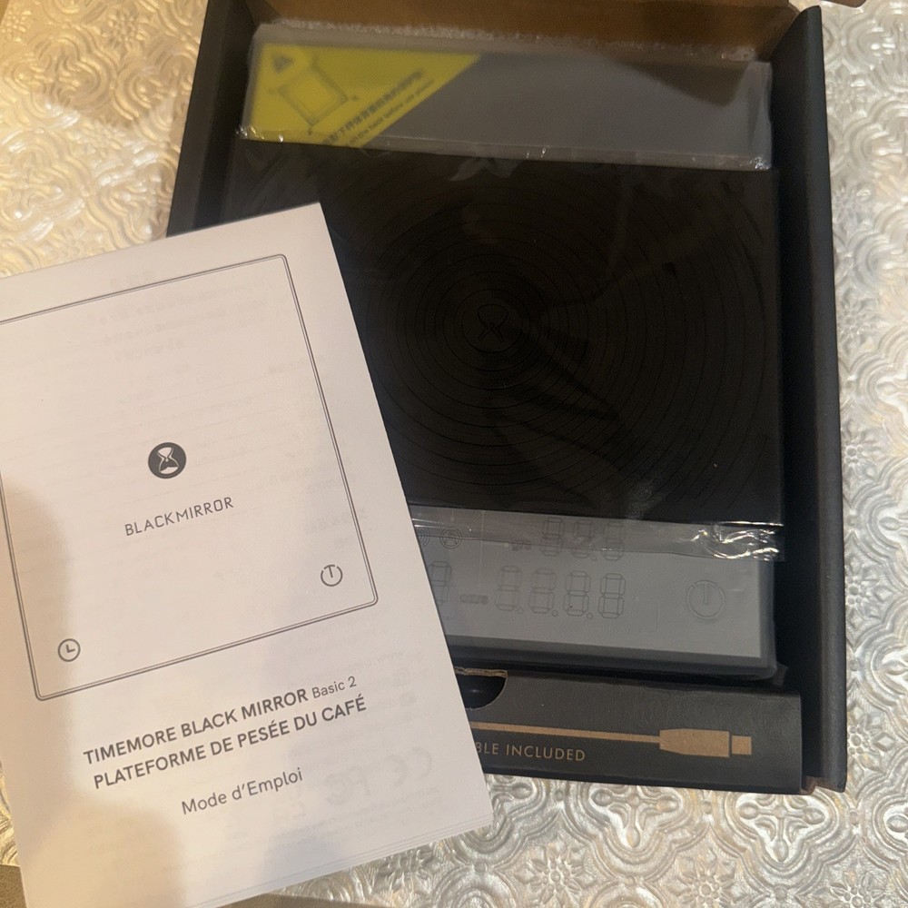 Black Mirror Basic 2 Coffee Espresso Scale BRAND NEW