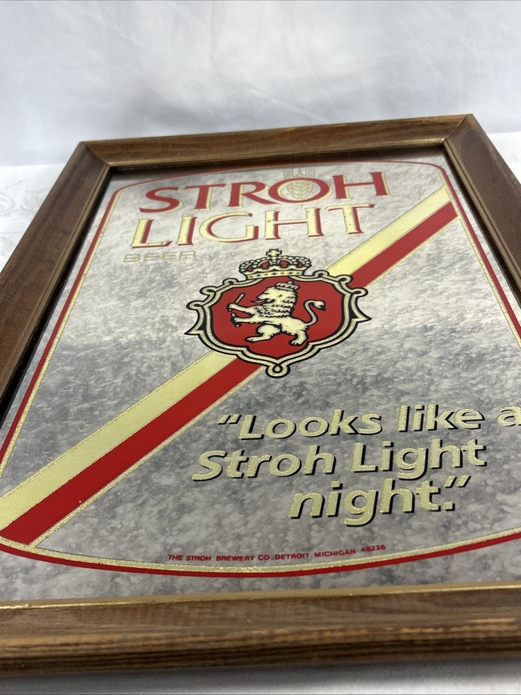 STROH LIGHT BEER MIRROR