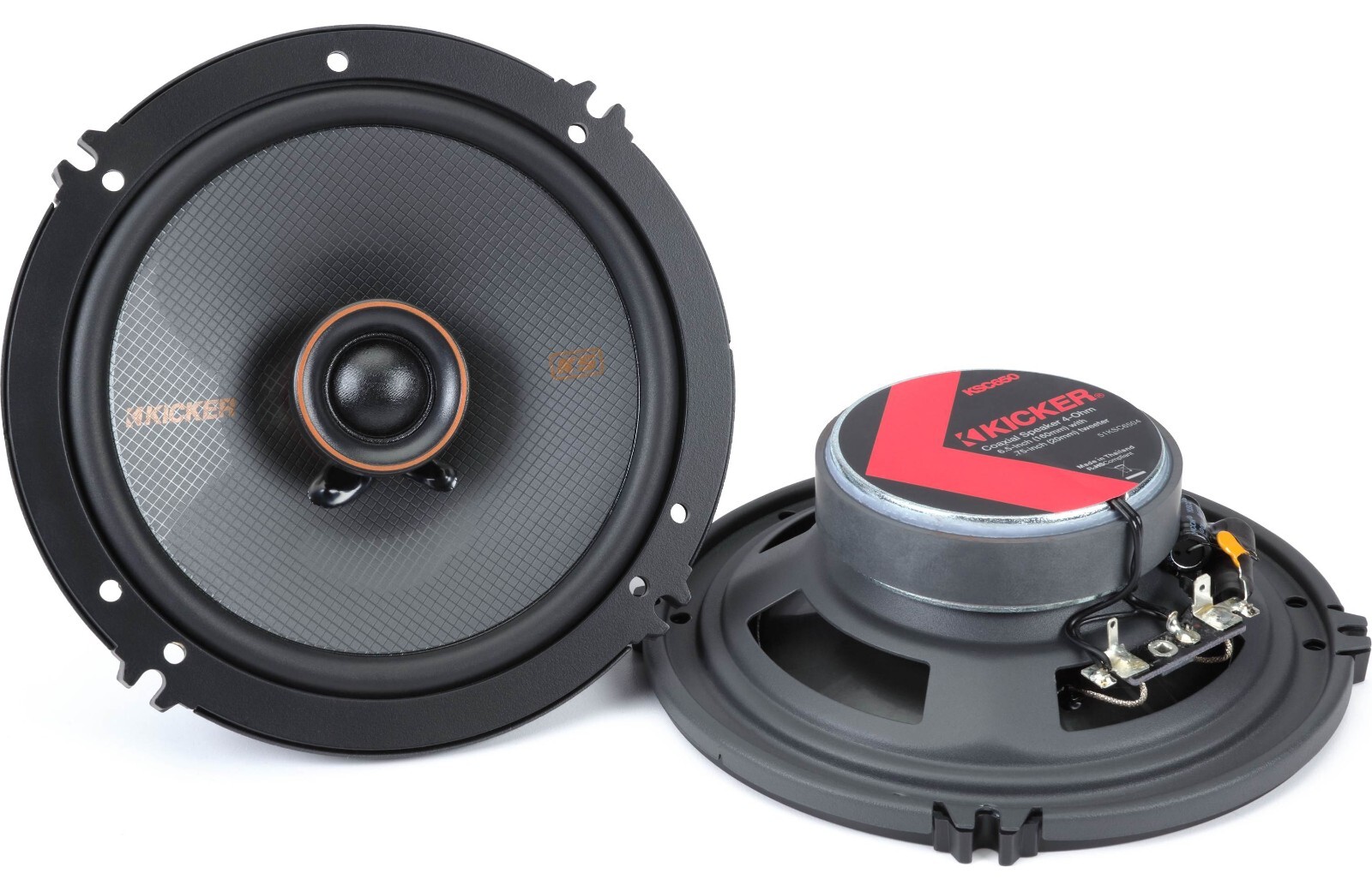 Kicker KS Series 6.5 inch 2-Way 100W RMS Car Speakers (Pair)