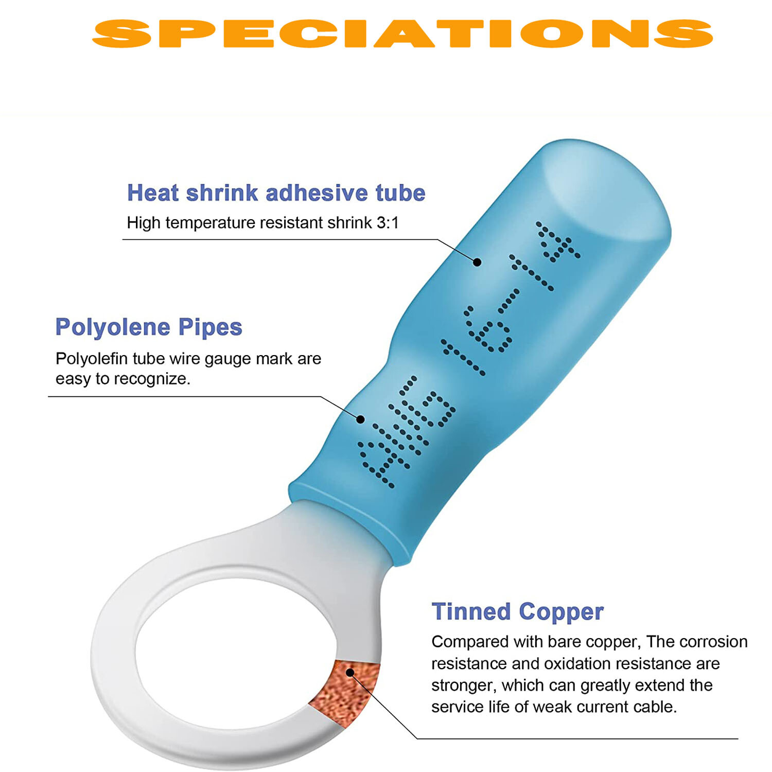 240pcs Waterproof Wire Connectors Heat Shrink Marine Automotive Terminals kit