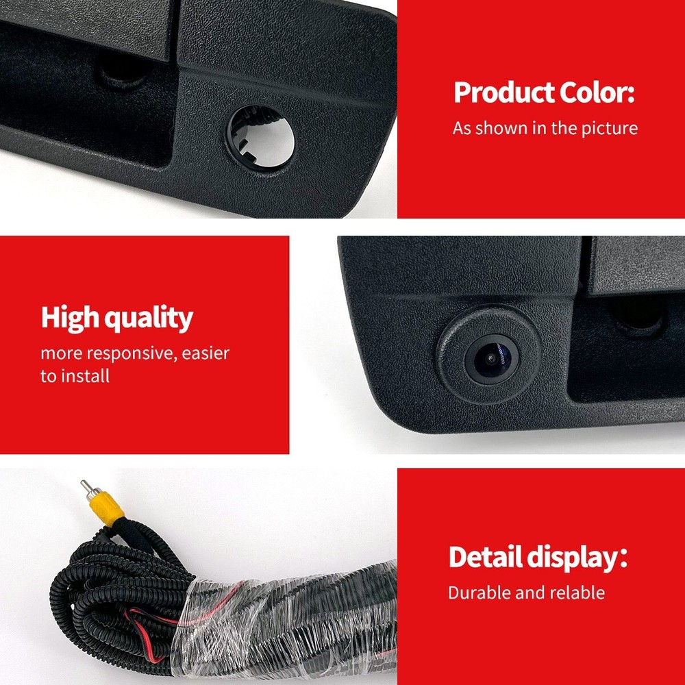 Tailgate Handle rear view Backup Reverse Camera For 2009-17 Dodge Ram 1500 2500