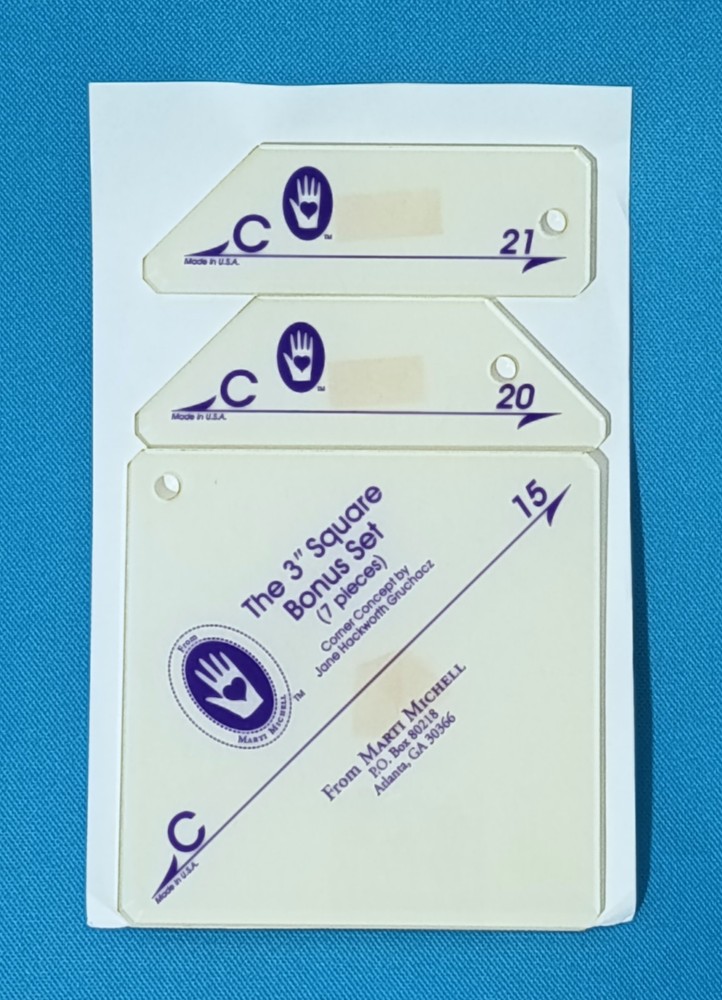 Marti Michell Perfect Patchwork Acrylic Templates Set C with 7 Templates
