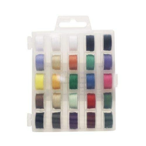Allary 4840 All Purpose Thread 25 Bobbins and Permanent Storage Case