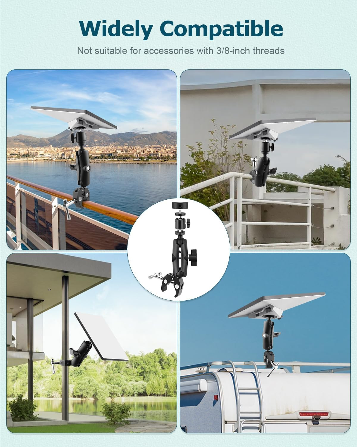 Starlink Mini Mount, Adjustable Clamp Mount for Starlink Mini Accessories with S