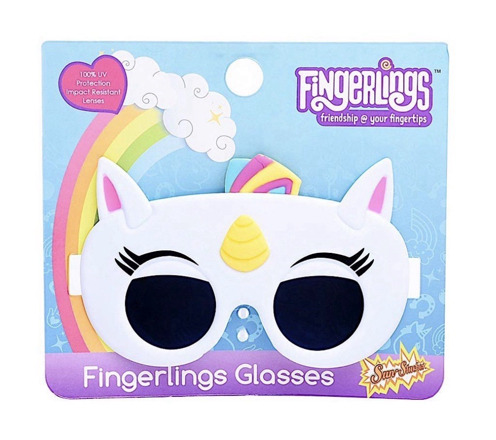 SUN-STACHES Kids Unicorn Sunglasses 100% UV Protection Fingerlings