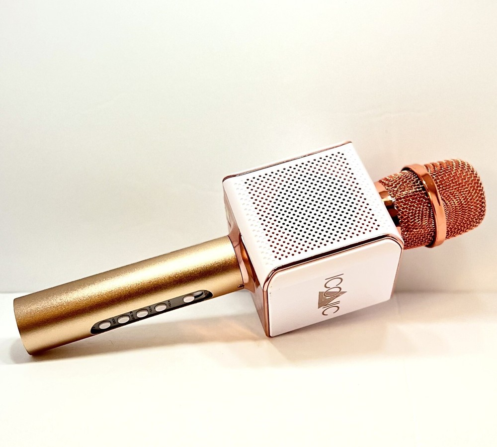 Iconic Karaoke Microphone & Speaker Bluetooth Retractable Smartphone Holder C5