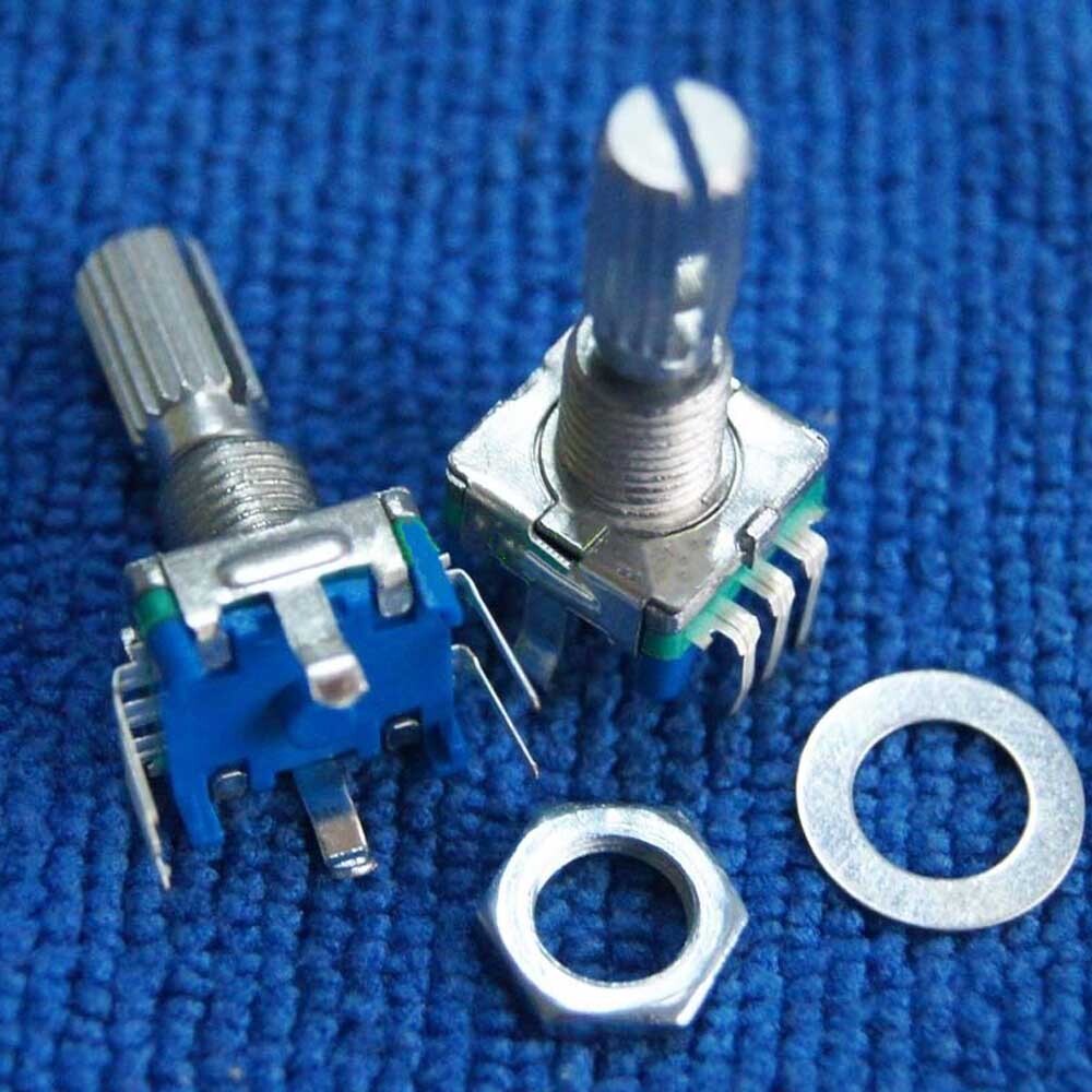 10Packs Rotary Encoder Switch EC11 Audio Digital Potentiometer with Handle 20 mm