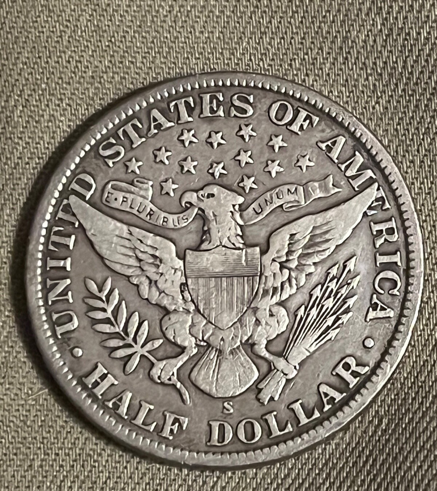 1909-s 50C Barber Half Dollar , VF