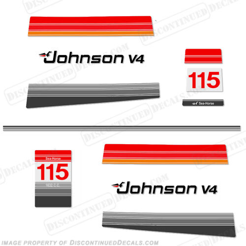 Fits Johnson 1980 115hp Decals