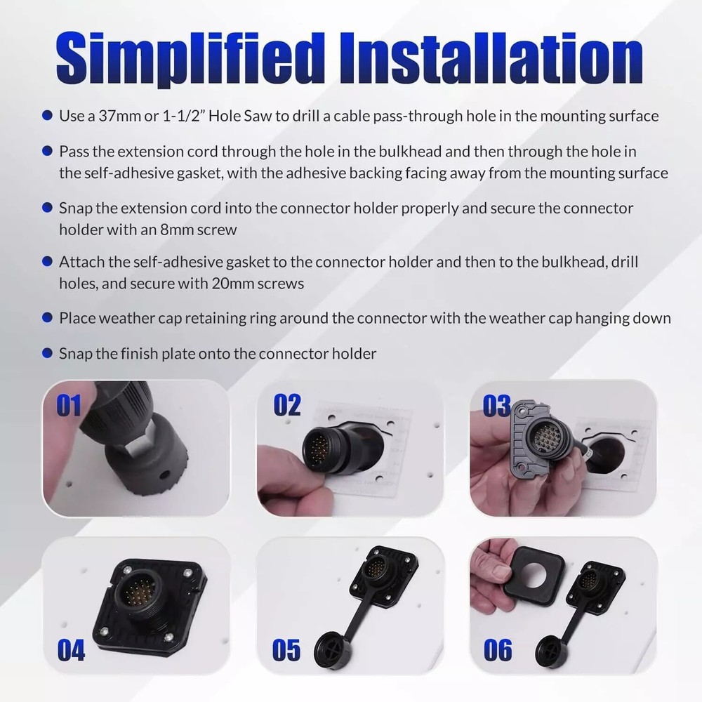 Bulkhead Connector Kit is a Connection Solution for Penetrate Panel or Bulkheads