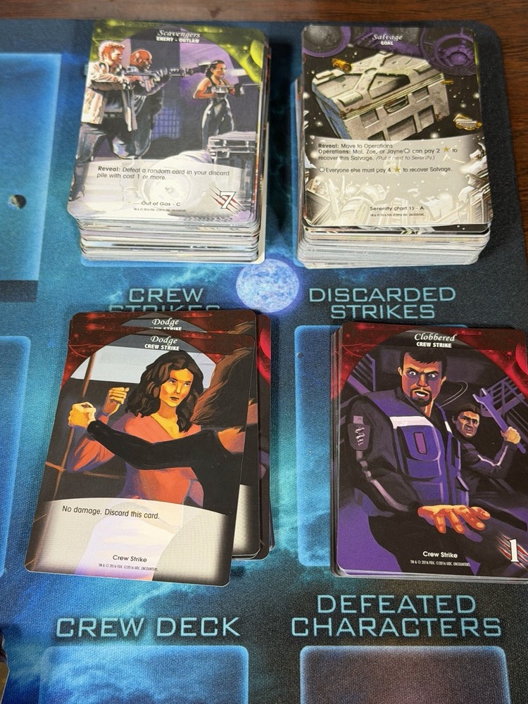 Legendary Encounters a Firefly Deck Building Game By Upper Deck Complete Used