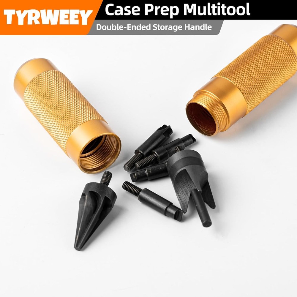 Case Prep Multitool, Case Chamfer Deburring Tools for Reloading, Primer Pocket R