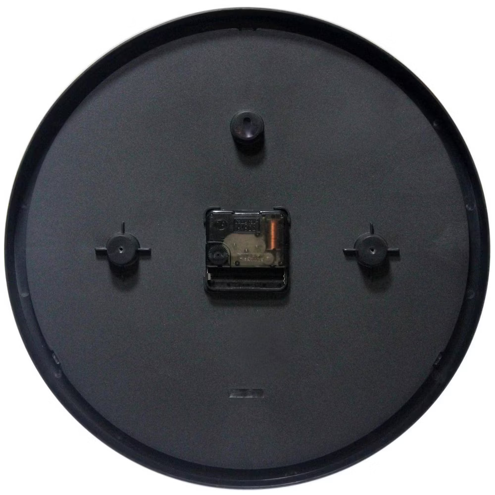 Infinity Instruments 13" Pure Wall Clock Black : Silent Movement,