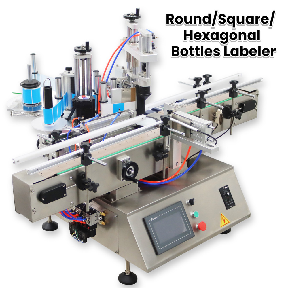 Auto Labeler Desktop Label Applier Machine for Round/Square/Hexagonal Bottle