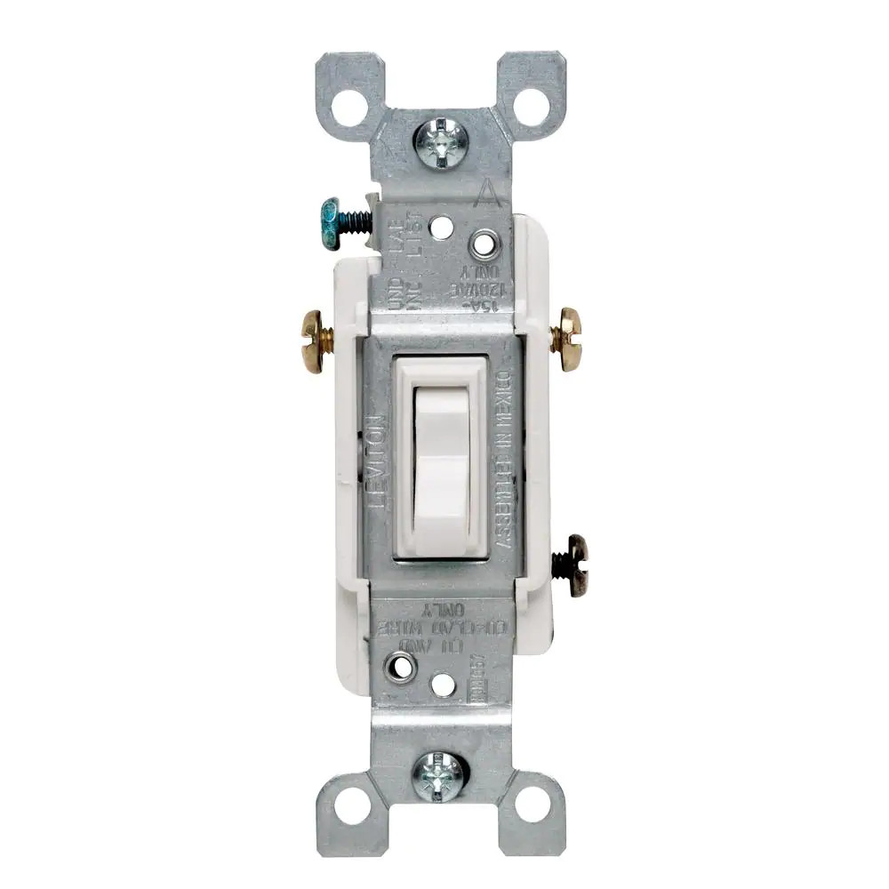 15 Amp 3-Way Toggle Switch White 1453-2W