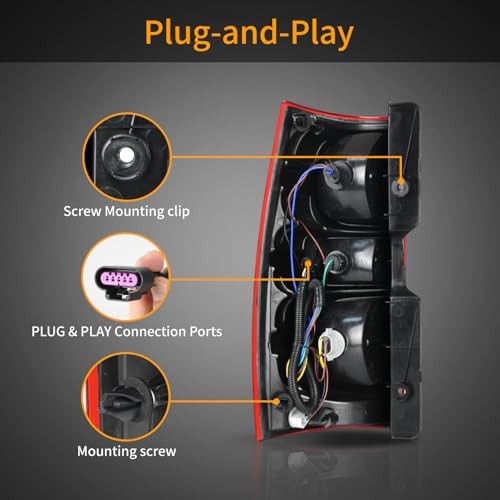 Tail Light Assembly Compatible with 2007-2014 Chevy Passenger Side