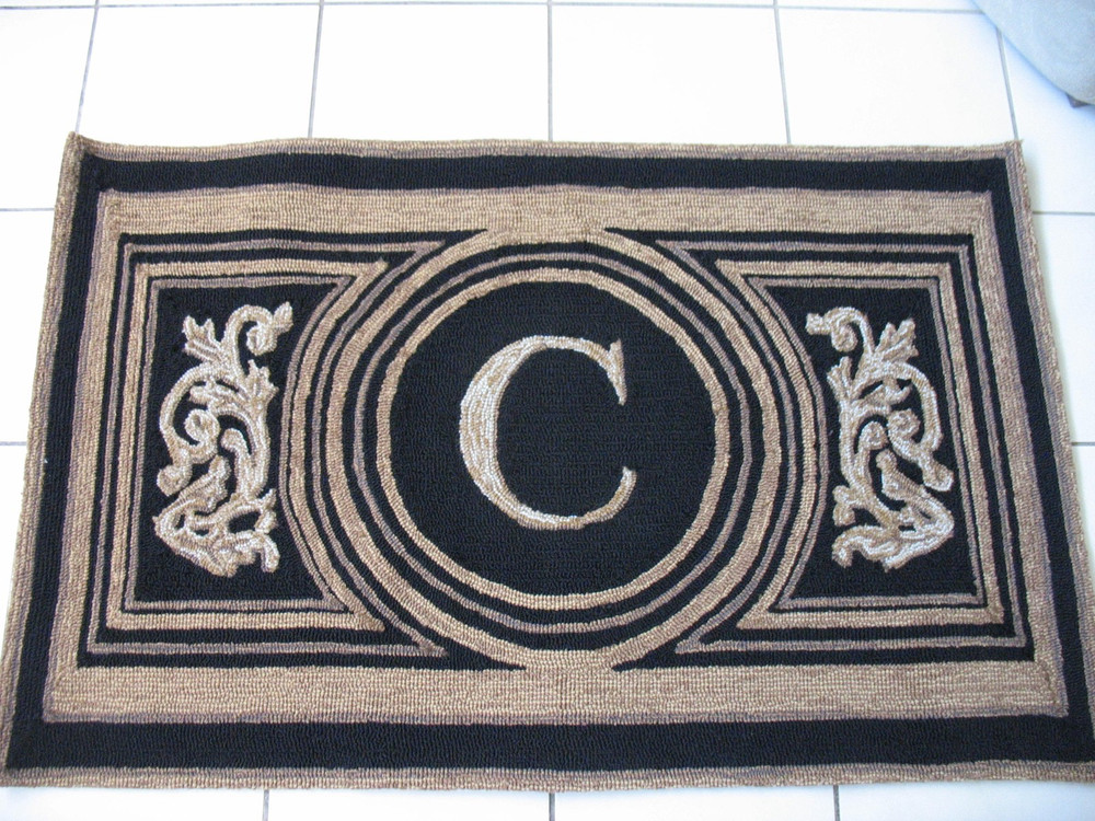 FRONTGATE WINGATE DOOR MATE MONOGRAM (C)  NEW, VALUE:$170.00+++