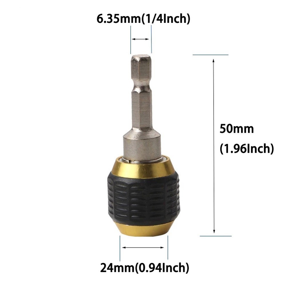 1/4 Inch Hex Handle Quick Coupling Drill Bit Quick Change Adapter Converter