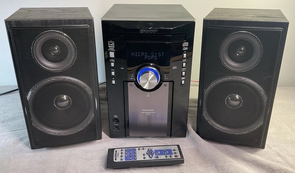 Sharp XL-DK257N Micro Component System iPod Dock with Remote - Tested