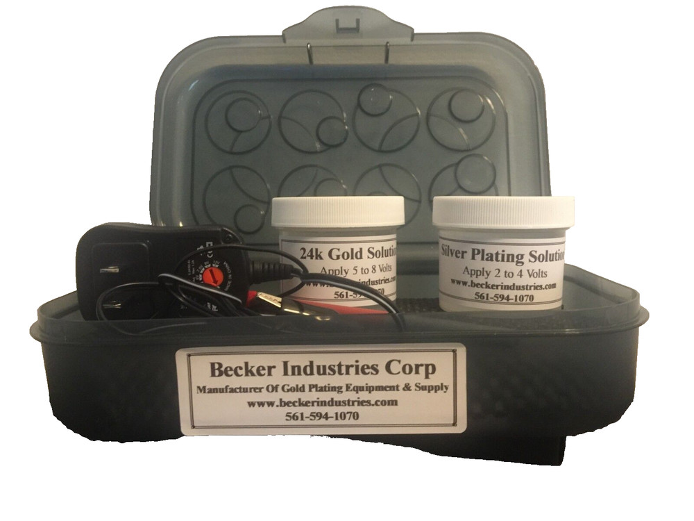 24kt Gold Plating Machine, kit, Includes Gold and stainless activator machine,