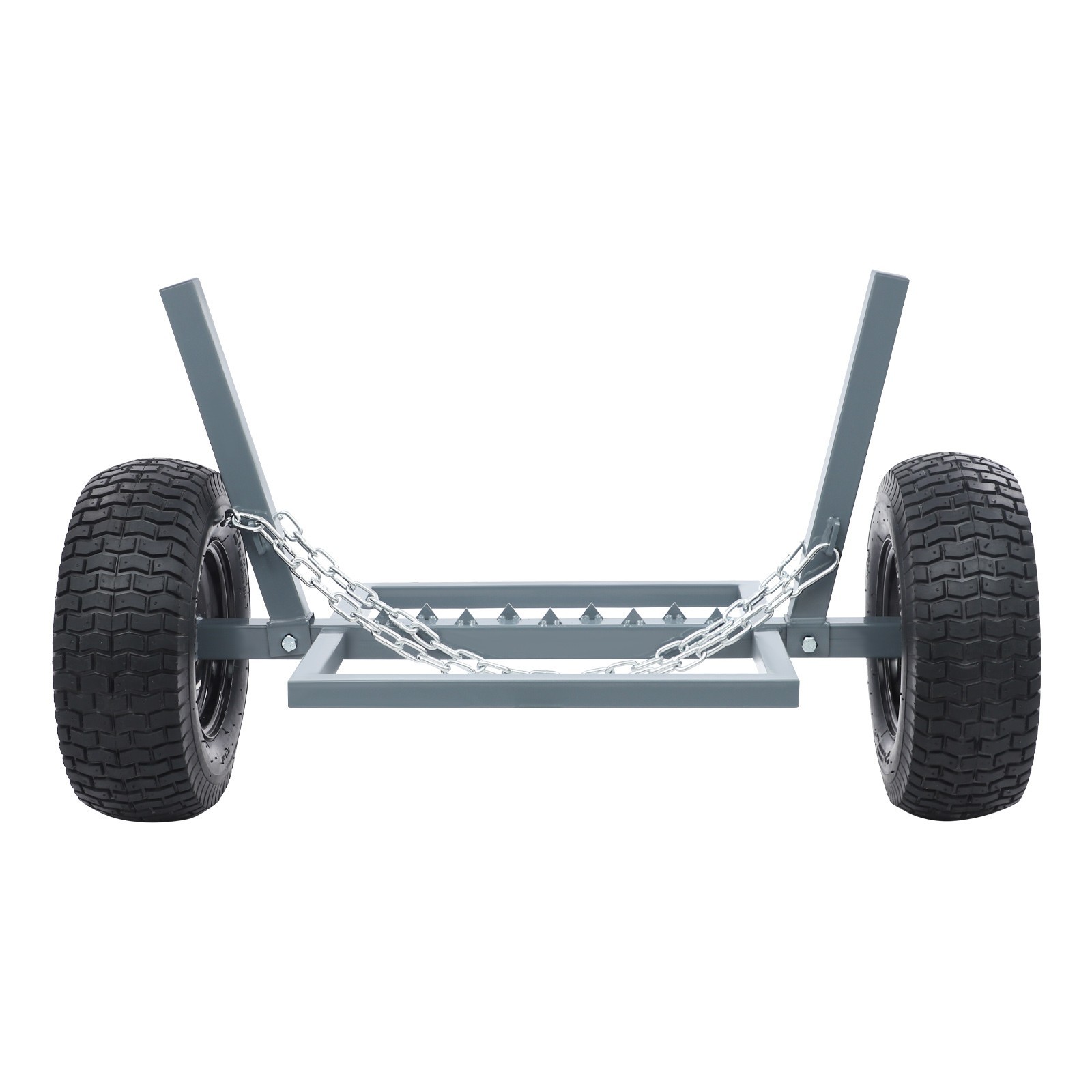 Log Skidder Heavy Duty Log Holder, Log Dolly with Chain Grey 1500 LBS Capacity