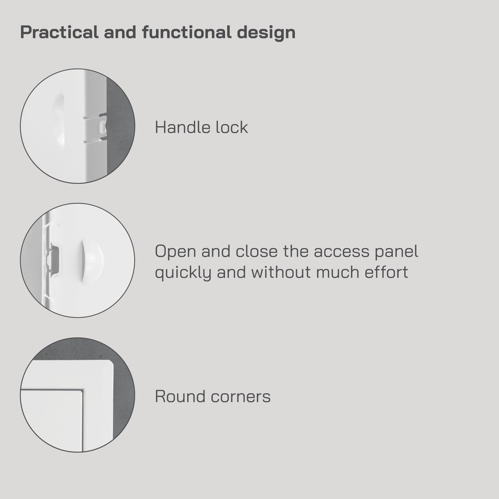 8'' x 10'' Inch Metal Access Panel - Easy Access Doors - Access Panel for Dry...