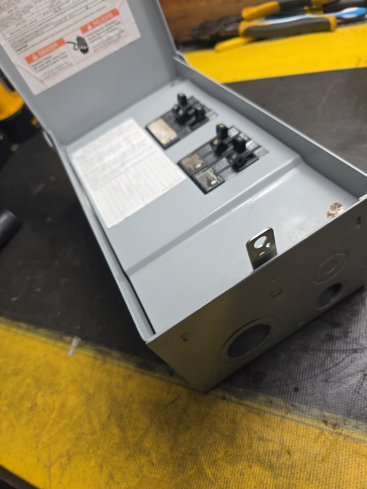 Seamens Outdoor Load Center With Breakers 8 Circuits Installed