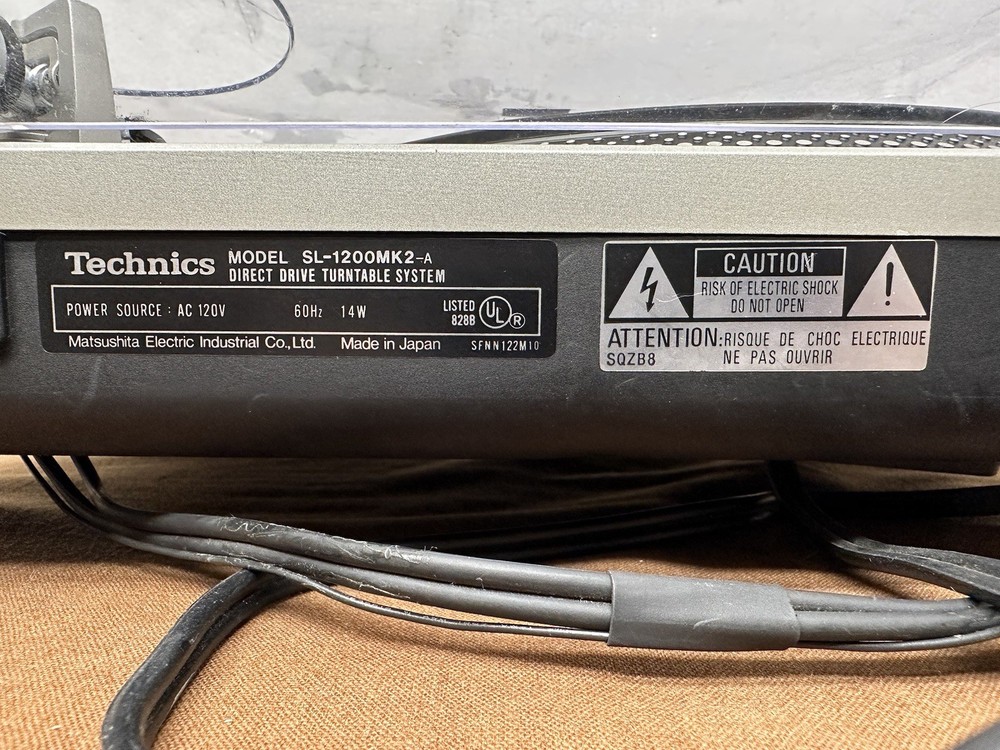 technics turntable sl 1200 mk2