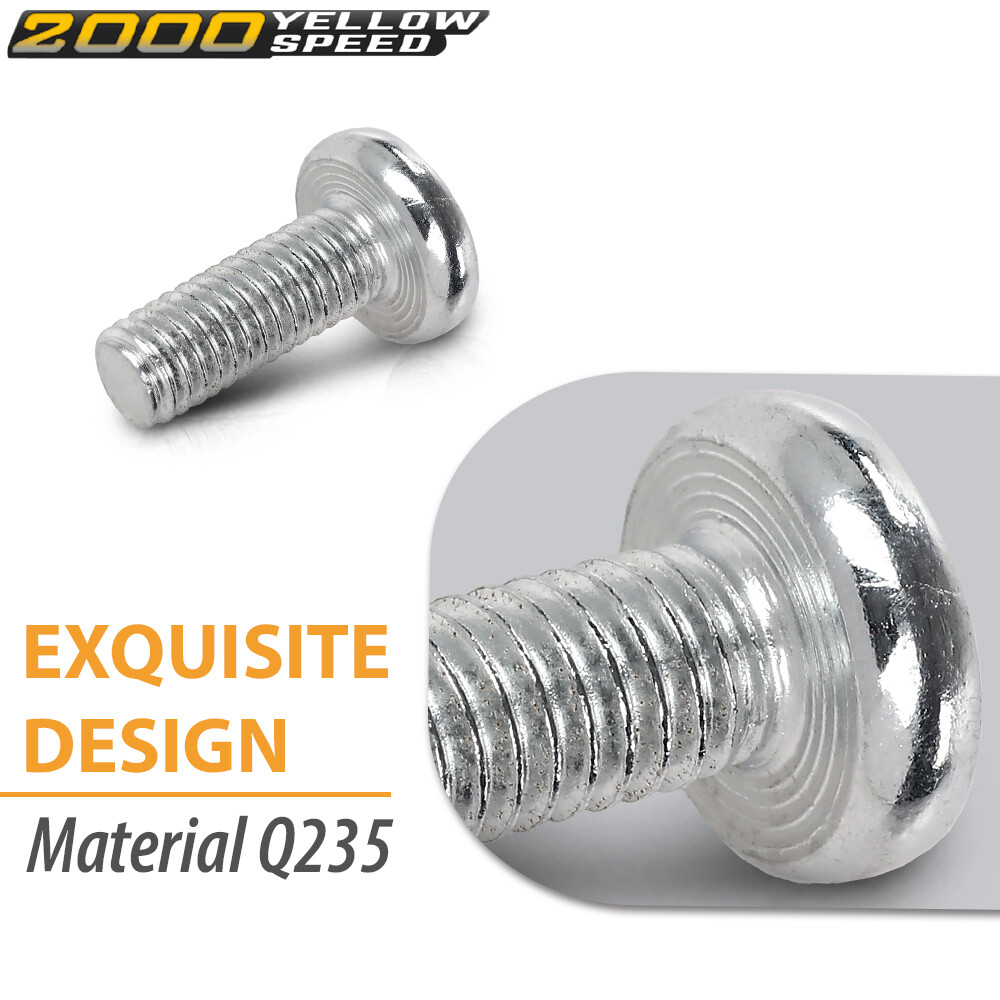 Fit For Toyota / Honda / Lexus - 100 Per Bag Silver License Plate Screws