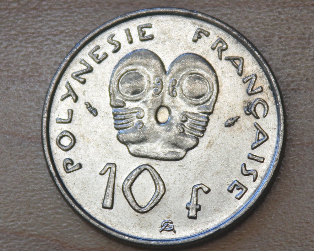 1985 French Polynesia 10 Francs