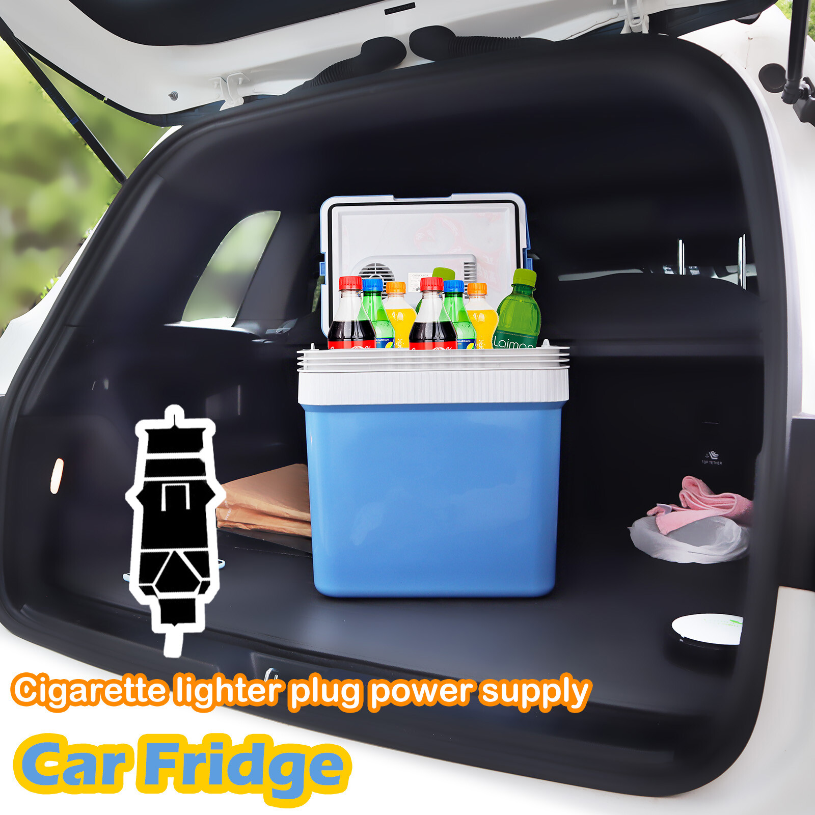 24L Electric Cooler Warmer Portable Car Fridge Refrigerator Camping Mini Freezer