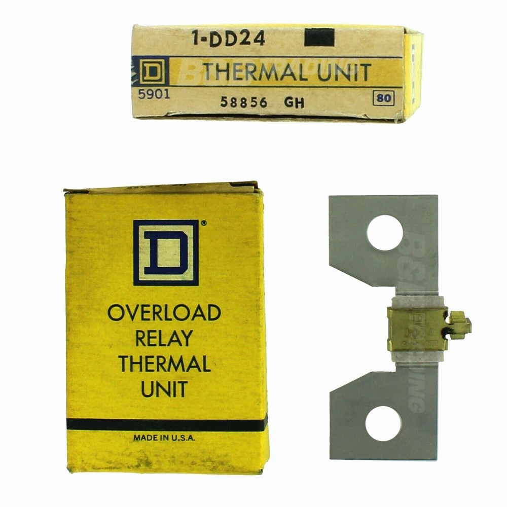 1 Pc Square D DD 24 Overload Relay Thermal Unit New Industrial Replacement