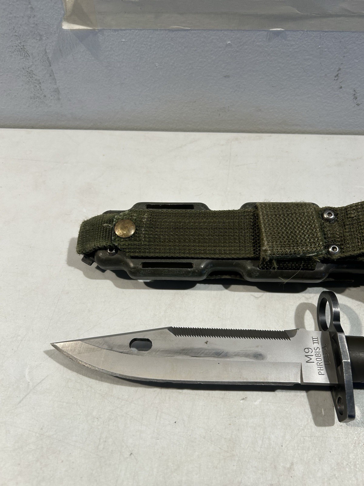 USA M9 PHROBIS III Military Fixed Blade with Scabbard Case #20