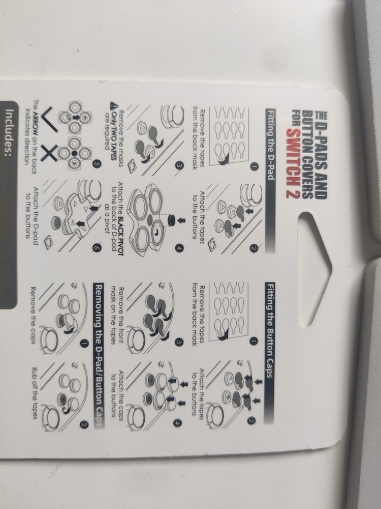 intendo Switch 2 Joy-Con Custom Mixed Color Button Set w/ D-Pad Replacement