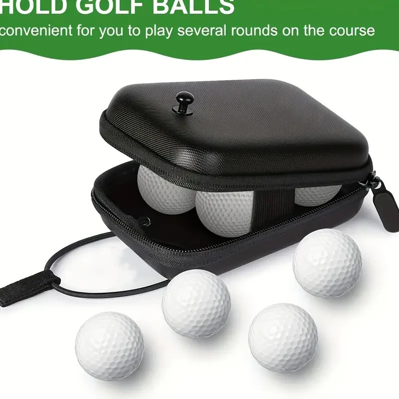 Golf Rangefinder Case EVA Hard Shell Case Safely Holds All Rangefinders Black